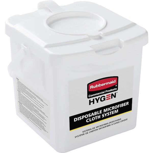 Rubbermaid Commercial HYGEN Microfiber Charging Tub, 7.4" H, White RCP2135007